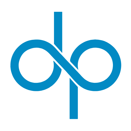 DPoslovi logo featuring modern typography with a professional blue and dark color scheme, representing a recruitment and worker leasing agency based in Croatia serving EU and DACH markets.